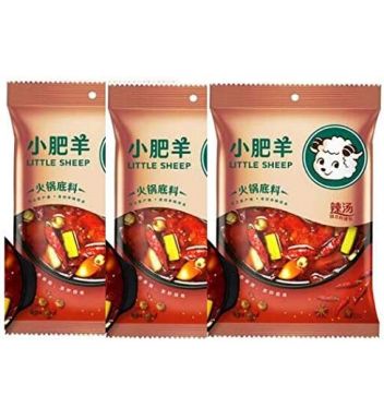 ３袋セット 小肥羊 火鍋底料 辣湯 辛口 火鍋の素 235g x 3袋